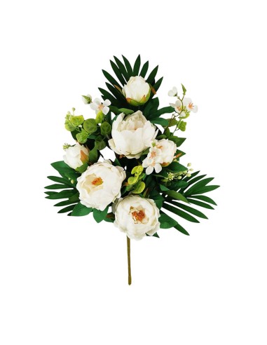 Peonie artificiali 12 fiori 39 cm | Decorazione Casa