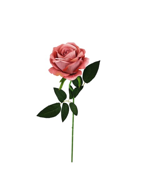 Stelo di rosa velvet artificiale 51 cm | Decorazione Casa