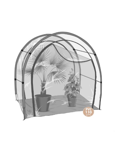 Serra Begonia Verdemax 186x84x175 cm: Protezione per Piante