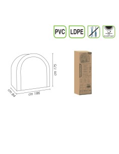 Serra Begonia Verdemax 186x84x175 cm: Protezione per Piante 2