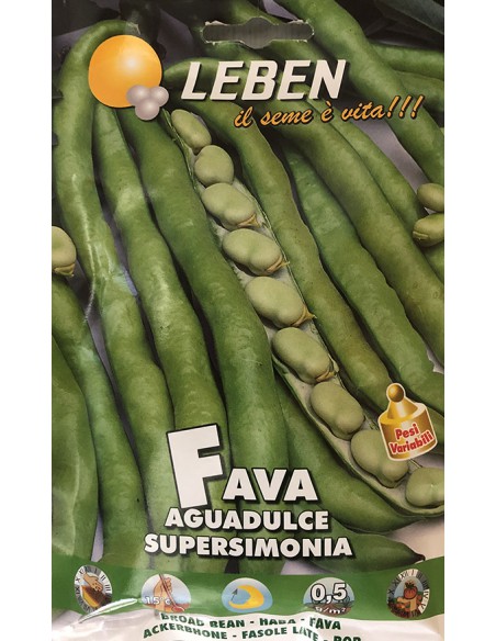 SEMI DI FAVA AGUADULCE SUPERSIMONIA baccelli lunghi