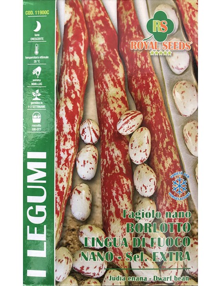 FAGIOLO BORLOTTO LINGUA DI FUOCO NANO S.EXTRA 250 GR