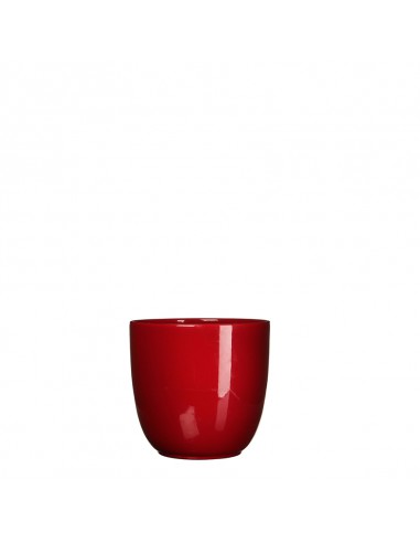 COPRIVASO CERAMICA TUSCA RED - H11XD12 cm