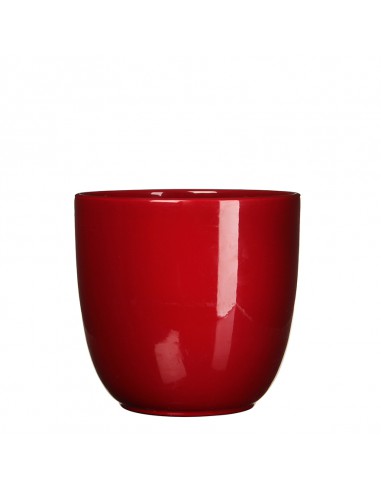 COPRIVASO CERAMICA TUSCA RED - H23XD25 cm