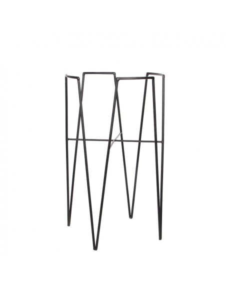 ALZATA BLOM NERO - L29,5X29,5XH50 cm