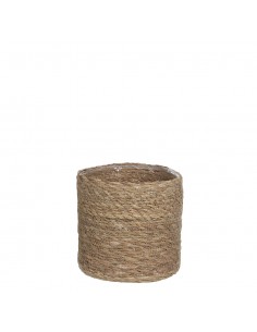 COPRIVASO CESTO ATLANTIC MARRONE - H.18XD.18CM