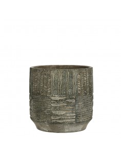 COPRIVASO CERAMICA LYNN GREEN - H.19XD.19 cm