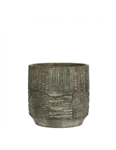 COPRIVASO CERAMICA LYNN GREEN - H.19XD.19 cm