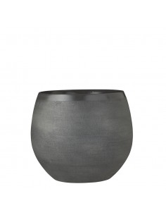 COPRIVASO CERAMICA DOURO BLACK GRAY - H25XD29 cm