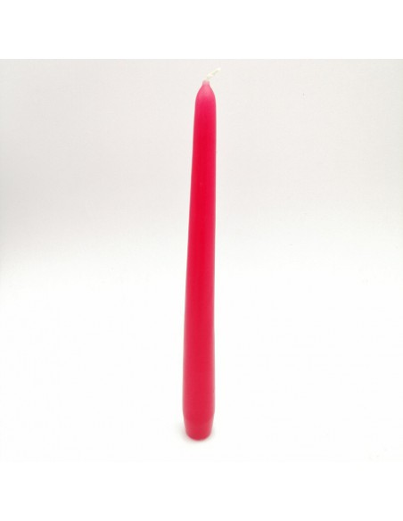 CANDELA CONICA ROSSA 250/25MM (H 8)