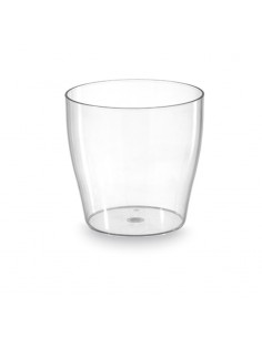VASO TONDO PER ORCHIDEE TRASPARENTE DIME. 15 CM