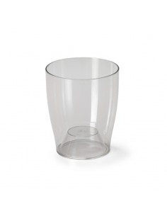VASO TONDO PER ORCHIDEE TRASPARENTE DIAM.12 CM