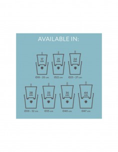 VASO PER PIANTE ROTONDO ELHO - COLORE OCRA 2