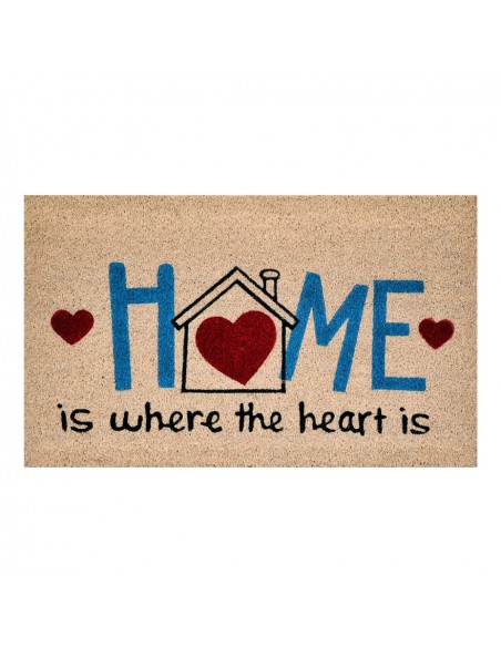 ZERBINO HOME CON CUORE DIMENSIONE 44X74 CM