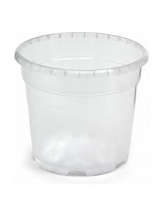 VASO TRASPARENTE IN PLASTICA PER ORCHIDEE NEUTRO