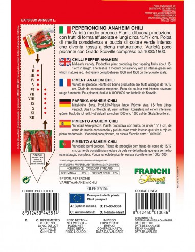 PEPERONCINO ANAHEIM CHILI