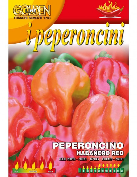 SEMI PEPERONCINO HABANERO ROSSO piccantezza elevata