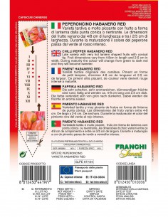 SEMI PEPERONCINO HABANERO ROSSO piccantezza elevata 2