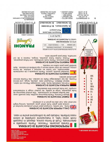 SEMI DI PEPERONCINO PICCANTE DI CAYENNA