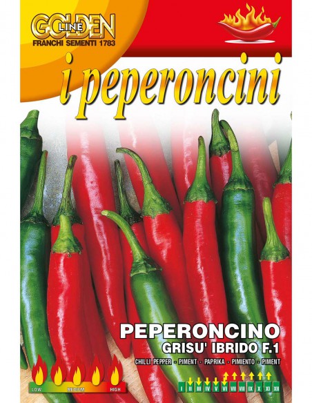SEMI PEPERONCINO GRISU' F1 dal sapore inconfondibile