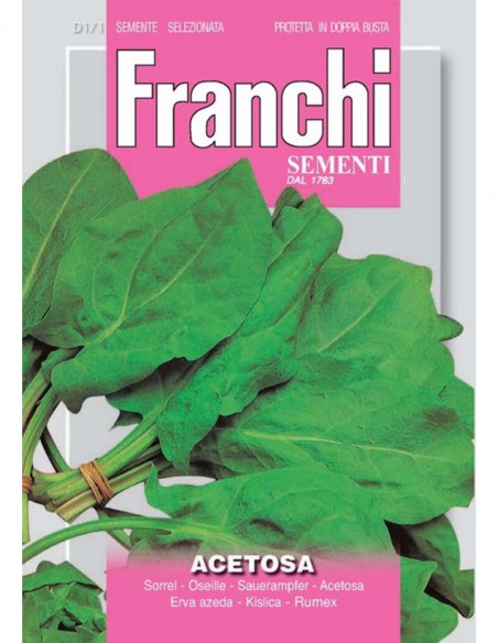SEMI DI ACETOSA PIANTA AROMATICA salse, zuppe e insalate