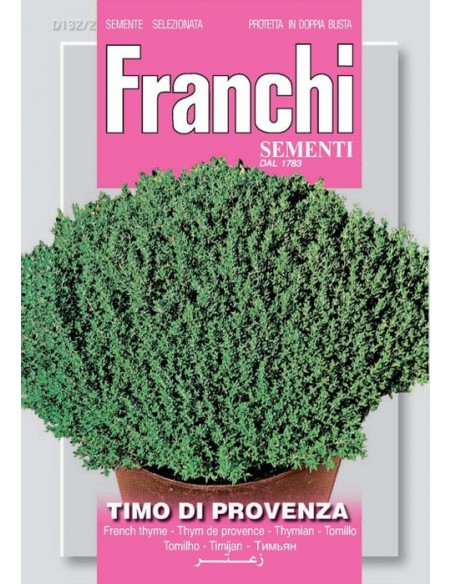 Semi Timo di Provenza Franchi Sementi | Acquista Online