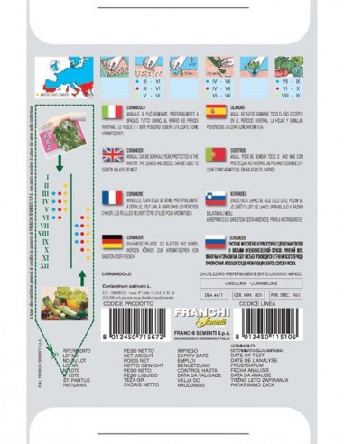 SEMI DI CORIANDOLO Gusto unico, versatile in cucina