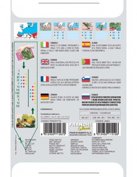 SEMI DI CORIANDOLO Gusto unico, versatile in cucina