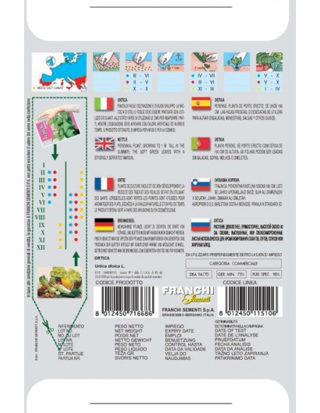 SEMI ORTICA Pianta officinale ideale per infusi e culinaria