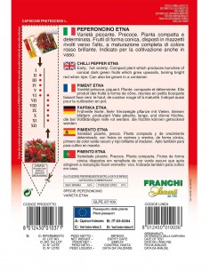 SEMI DI PEPERONCINO ETNA varietà siciliana autoctona 2