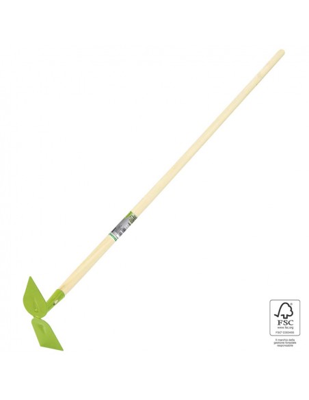 Zappetta quadra e cuore con manico FSC lunghezza cm.130