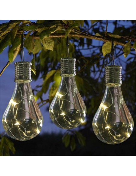 LED SOLARE 'Lampadina in vetro' - micro LED