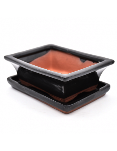 VASO BONSAI POTSET BLACK 15 cm