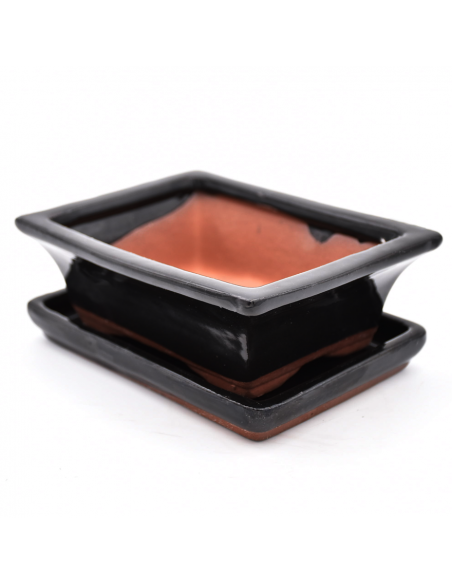 VASO BONSAI POTSET BLACK 15 cm