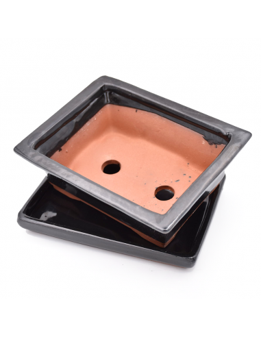 VASO BONSAI POTSET BLACK 20 cm