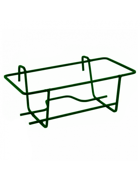 PORTAVASO BALCONE REGOLABILE NERO - 40CENTIMETRI