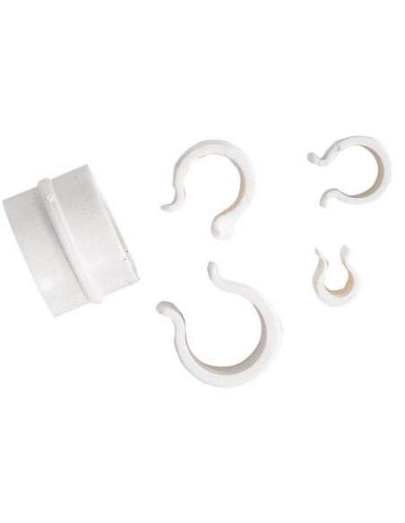 CLIPS PER FISSAGGIO TELI IN PVC DIMENSIONI 15MM 15PZ
