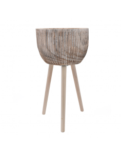PORTAVASO IN LEGNO "SARA" RIALZATO DIAMETRO 24 CM