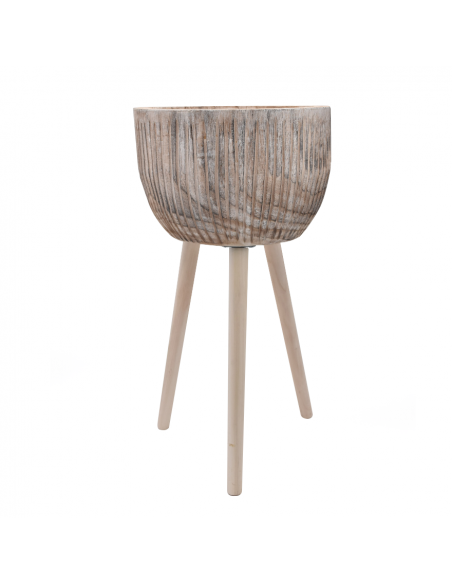 PORTAVASO IN LEGNO "SARA" RIALZATO DIAMETRO 24 CM