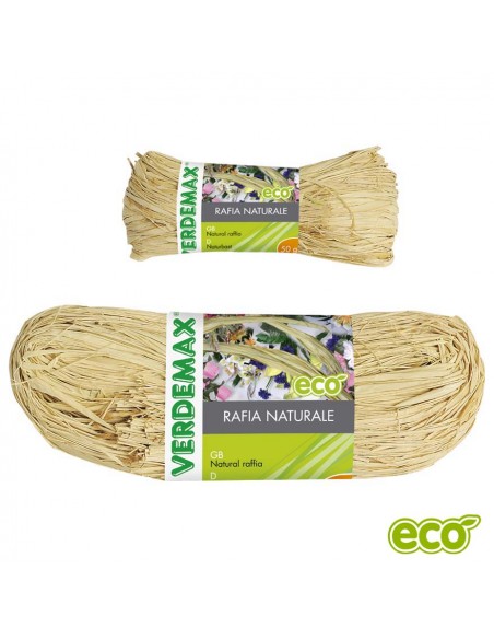 RAFIA NATURALE BOBINA GRAMMI 50 VERDEMAX