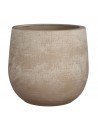 COPRIVASO CERAMICA VICTOR BEIGE - H19XD21 cm