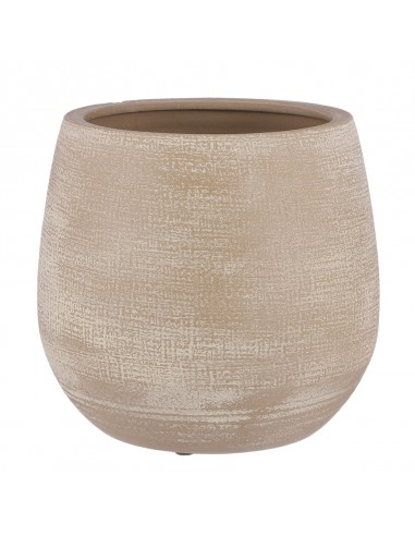 COPRIVASO CERAMICA VICTOR BEIGE - H24XD25 cm