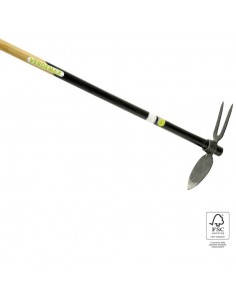 ZAPPA CUORE BIDENTE CON MANICO IN LEGNO - CM 140