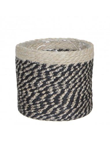 COPRIVASO CESTO BONAPARTE BLACK - H18XD18 cm