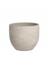 COPRIVASO CERAMICA CARRIE LIGHT GREY - H12XD14 cm