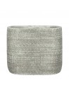 COPRIVASO CERAMICA KJELD OVAL GREY - L24,5XW14XH20 cm