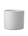 COPRIVASO CERAMICA ERA RELIEF WHITE - H17,5XD19,5 cm