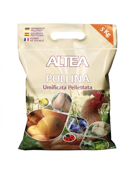 CONCIME ORGANICO POLLINA ricca di acidi umici e fulvici