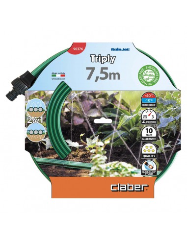 TUBO MICROIRRIGAZIONE TRIPLO FORATO 7,5 M CLABER