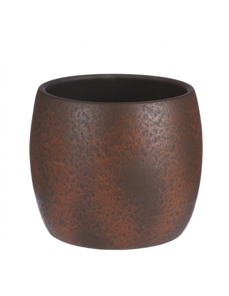 COPRIVASO LESTER RUST STONE  H22XD24CM